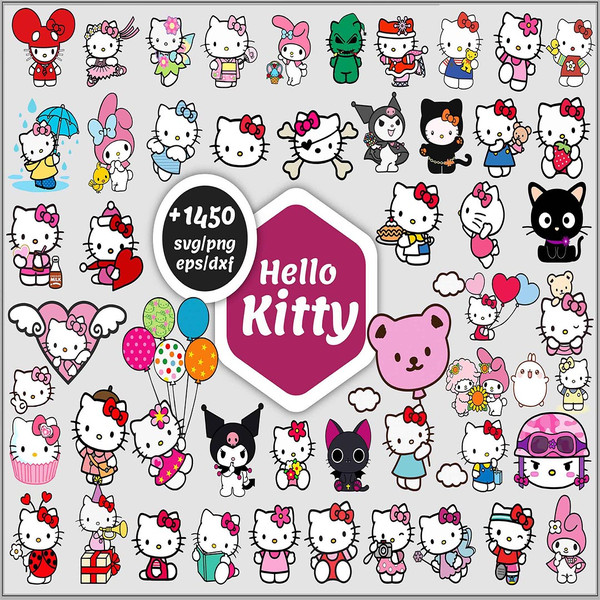 Make Hello Kitty And Friends Svg On Everything