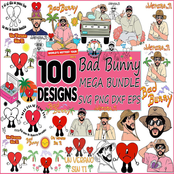100 Bad bunny svg, bad bunny png, bad bunny svg cricut, bad bunny clipart, yhlqmdlg svg, bad bunny files.jpg