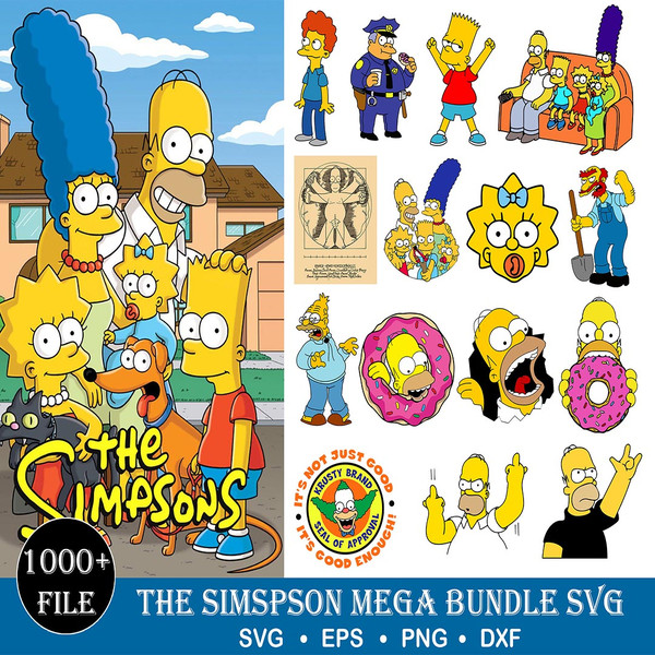 1000 The Simpsons SVG Bundle, The Simpsons Birthday Svg, The Simpsons Cut Files.jpg