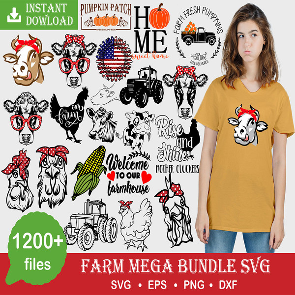 Farm Life SVG Bundle, Farm svg Bundle, Farmhouse Quotes svg, Farm svg, Farm Life svg, Farm Clipart, Commercial use, Cut files, dxf png.jpg