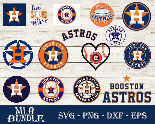 Houston Astros Designs Bundle SVG Digital File, MLB Svg, Astros Svg