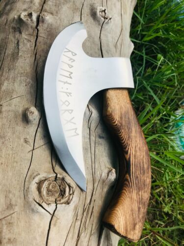 Hand Forged Original Viking Style Pizza Cutter Axe, Pizza Axe best gift for him 7.jpg