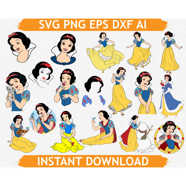 snow white disney clip art