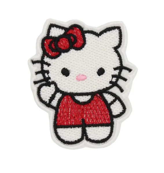 Cartoon Hello Kitty Iron on or Sew on Cloth Patch for Clothes T