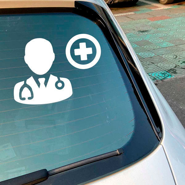 Medical Worker Clinic Logo Emblem Car Sticker Wall Sticker Vinyl Decal Mural Art Decor