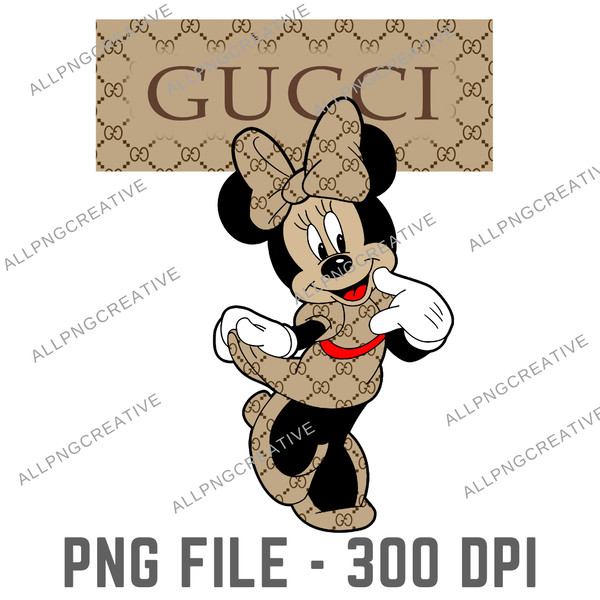 Minnie Mouse PNG File Minnie Gold Glitter Minnie Sublimation