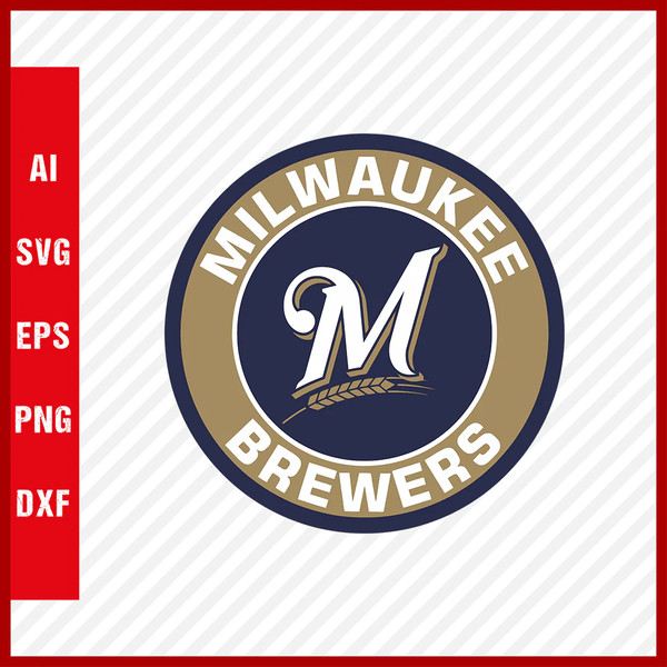 MLB Logo Milwaukee Brewers, Milwaukee Brewers SVG, Vector