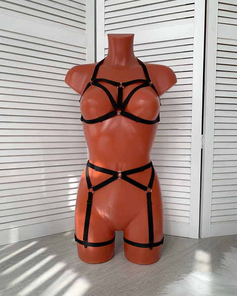 Bondage Bikiniblack Metal Adjuster Sliders For Bikini, Lingerie
