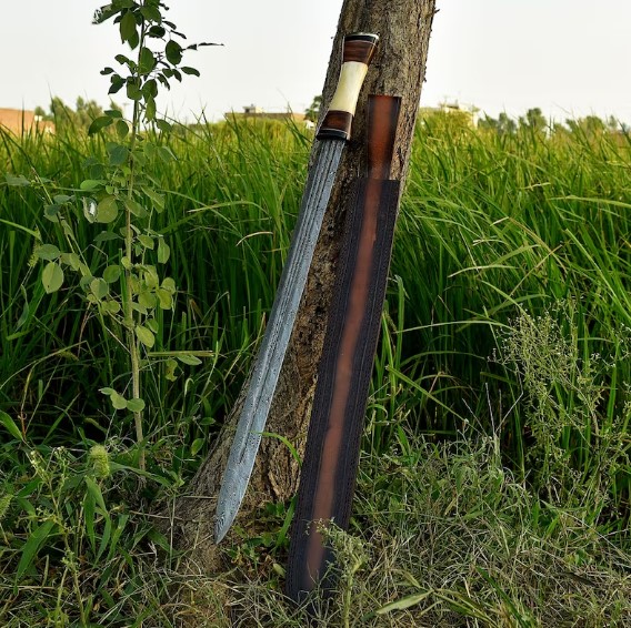 Ancient Greek Infantry Damascus Steel Spatha Sword (2).jpg