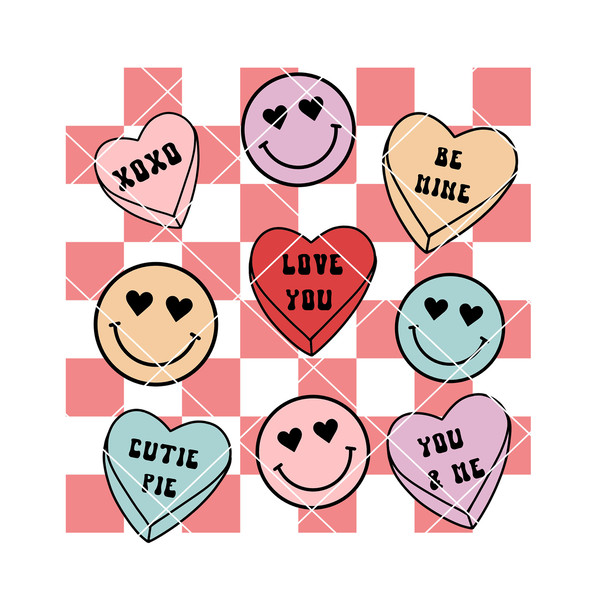 Candy Hearts SVG Valentines Day | Funny Conversation Hearts