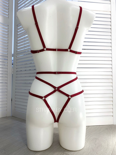 Women's Full Body Harness, Adjustable Strap Harness, Cage Bodysuit Lingerie  -  Canada