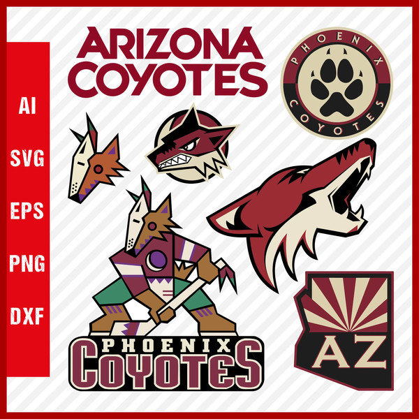 Arizona Coyotes svg, Arizona Coyotes Bundle,Arizona Coyotes - Inspire Uplift