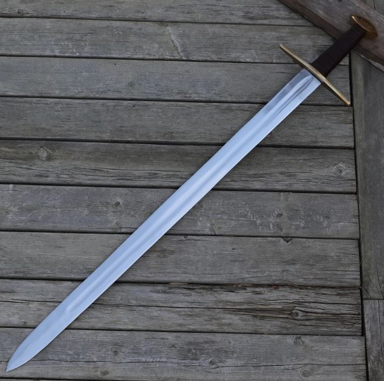 Medieval Battle Ready Collectible Arming Sword - EN45 Carbon Steel Europ (6).jpg