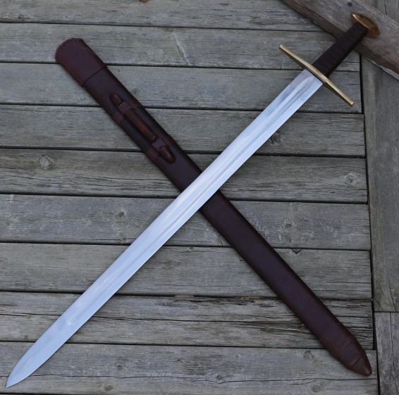 Medieval Battle Ready Collectible Arming Sword - EN45 Carbon Steel Europ (7).jpg