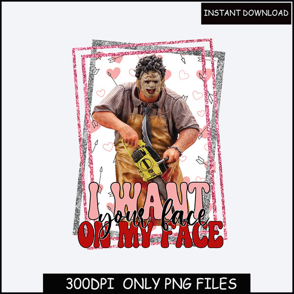 Horror valentine's day png, Funny valentine png, Iron on file, Instant download, Png sublimation.jpg