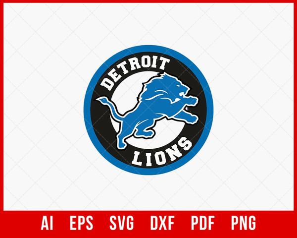 Detroit Lions Logo, Detroit Lions Svg Cut Files, Layered Svg - Inspire ...