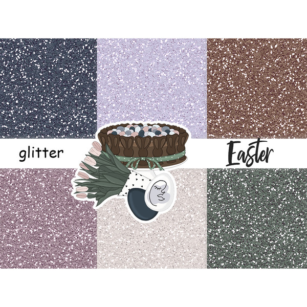 Dark Easter sparkle digital glitter for crafting, planner stickers and Easter invitations. Bright textures of green, dark blue, brown and silver for crafting.