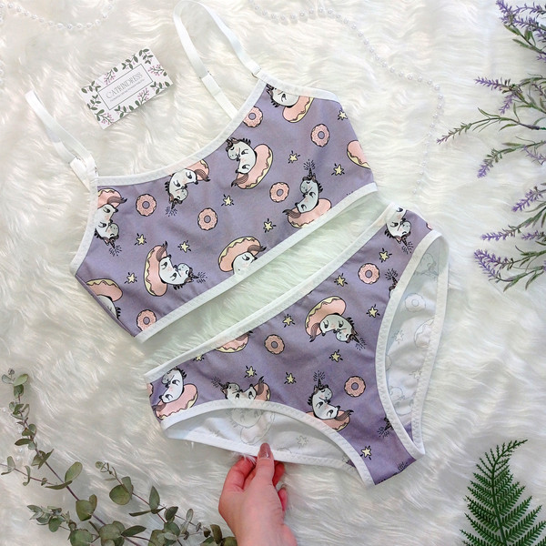 Cotton underwear set Unicorns