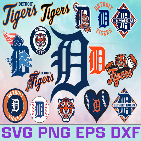 Detroit Baseball Svg Detroit Svg Baseball Team Logo 