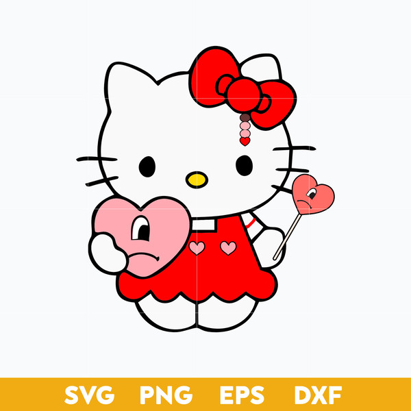 Hello Kitty Holding Heart T-Shirt