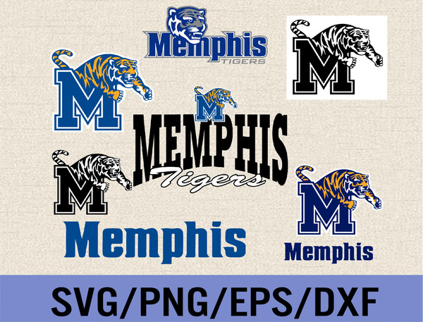 Memphis Tigers Ripped SVG, Memphis Tigers Football PNG