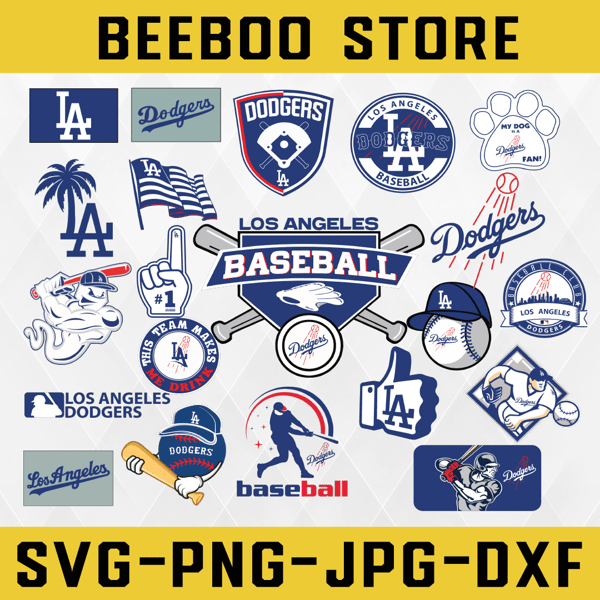 Los Angeles Dodgers SVG Cut Files, Dodgers Logo SVG, Clipart - Inspire  Uplift