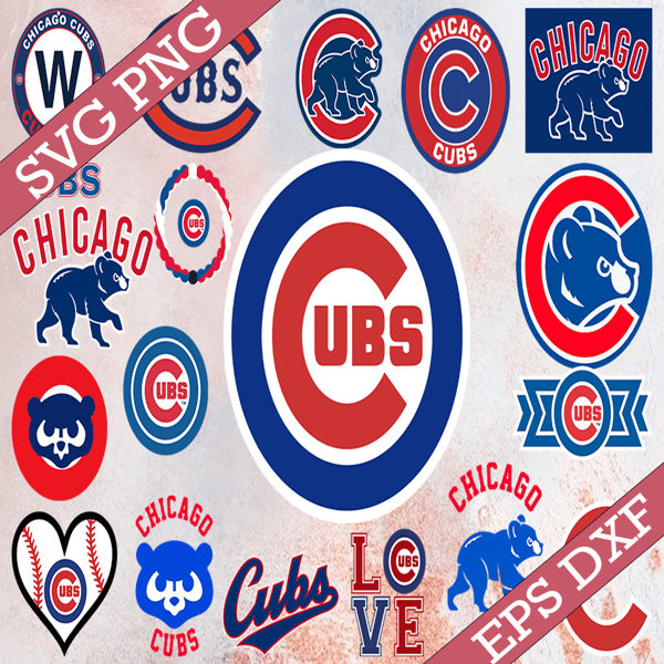 Cubs Baseball SVG, Chicago Cubs svg, Cubs baseball logo Svg, Cubs