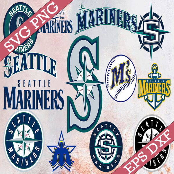 Seattle Mariners SVG, MLB Team SVG, Baseball Team SVG - Inspire Uplift