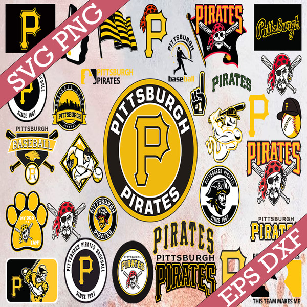 Bundle 32 Files Pittsburgh Pirates Baseball Team Svg, Pittsburgh Pirates  Svg, MLB Team svg, MLB Svg, Png, Dxf, Eps, Jpg