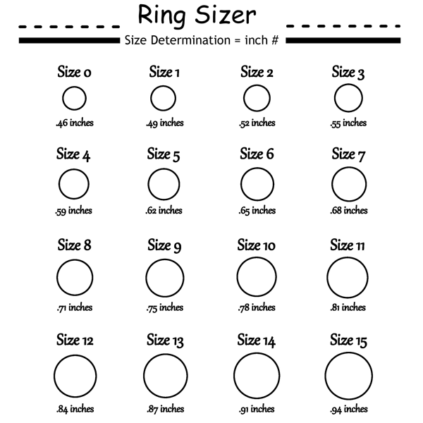 Printable Ring Size Chart for Wildfire, Ring Size Finder Digital Guide,  Downloadable Ring Measuring Tool Only for Wildfire Silicone Rings 