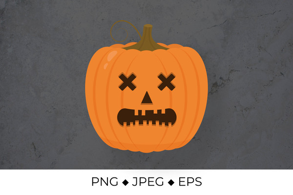Jack O Lantern Face Pumpkin Scary Halloween PNG, Pumpkin Face PNG
