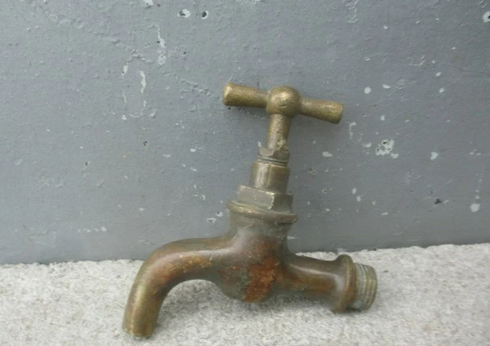 brass water tap antique vintage