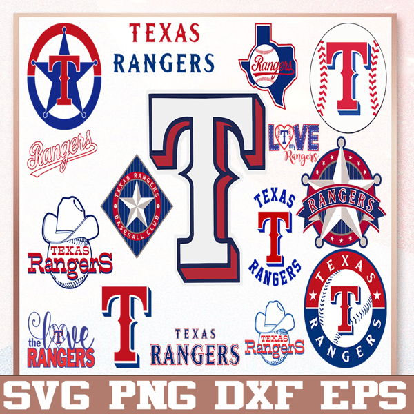Texas Rangers Team Svg, Dxf, Eps, Png, Clipart, Silhouette and Cutfile