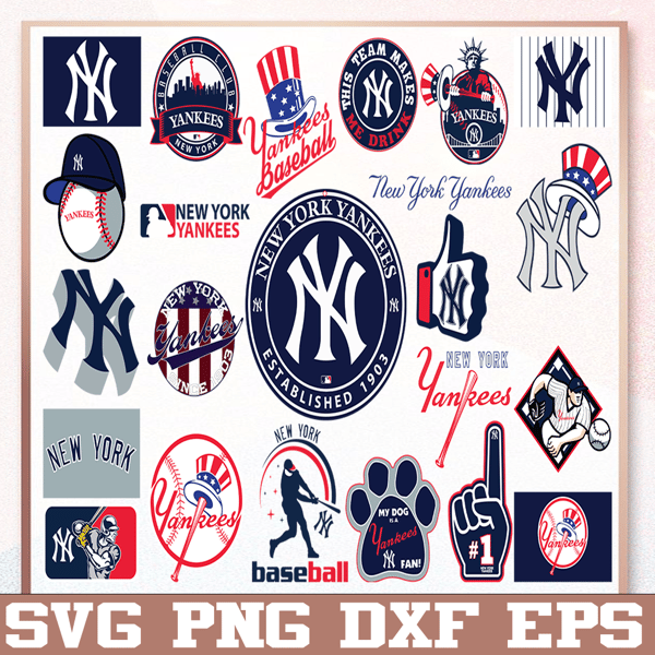 New York Yankees SVG • MLB Baseball Team T-shirt Design SVG Cut