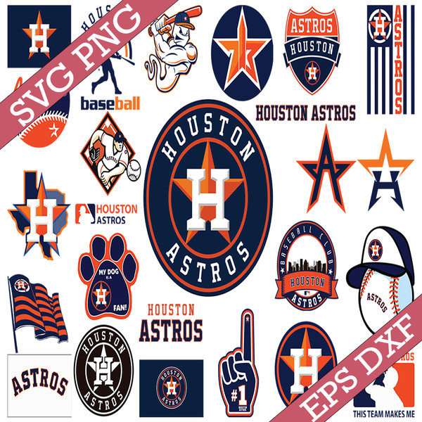 Astros Tequila Sunrise SVG MLB Baseball Team Graphic Design File