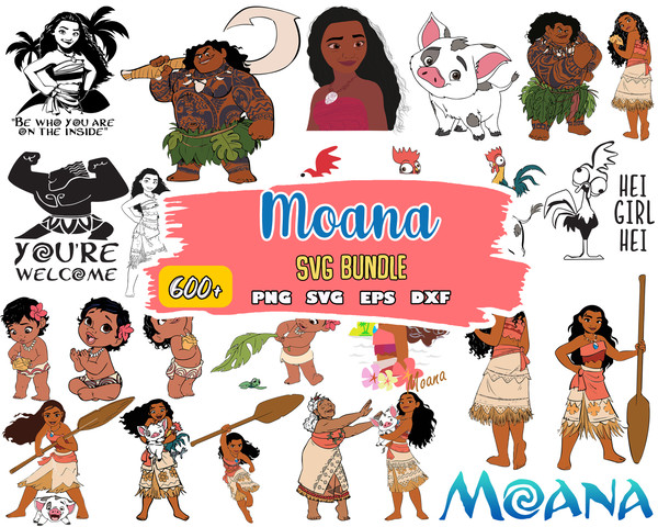 Moana SVG, Moana Cut File, Moana Cricut file, Pig svg, Demigod svg, Maui svg, Princess Cut File.jpg