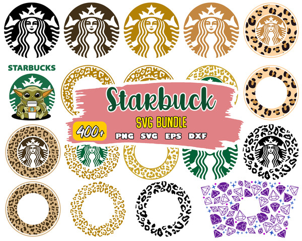 Starbucks svg, Starbucks bundle svg, Starbucks cup wrap bunlde svg, Starbucks logo svg, Instant Download.jpg