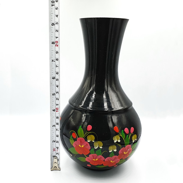 12 Vintage Aluminum Vase Hand-painted USSR 1960s.jpg