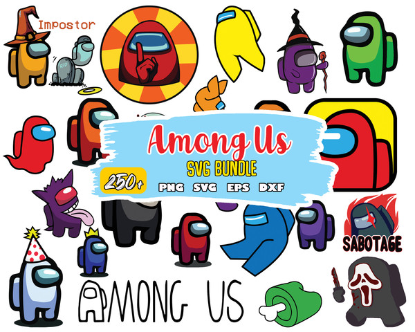 Among Us SVG, Among Us Color Svg, Among Us Layered Svg, Among Us Logo, Impostor Svg, Cutting File.jpg