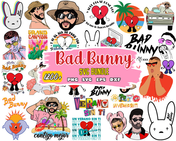 Bad Bunny Un Verano Sin ti Sad Heart SVG, bad bunny svg, un verano sin ti svg, cartoon svg.jpg
