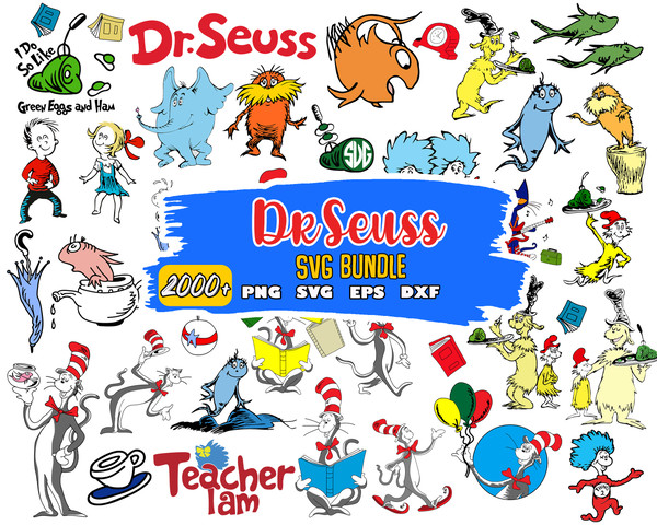 Dr Seuss Svg Bundle, Funny Dr Seuss Quote Svg, Dr Seuss Svg, Thing Svg, Teacher Svg, Svg File For Cricut.jpg