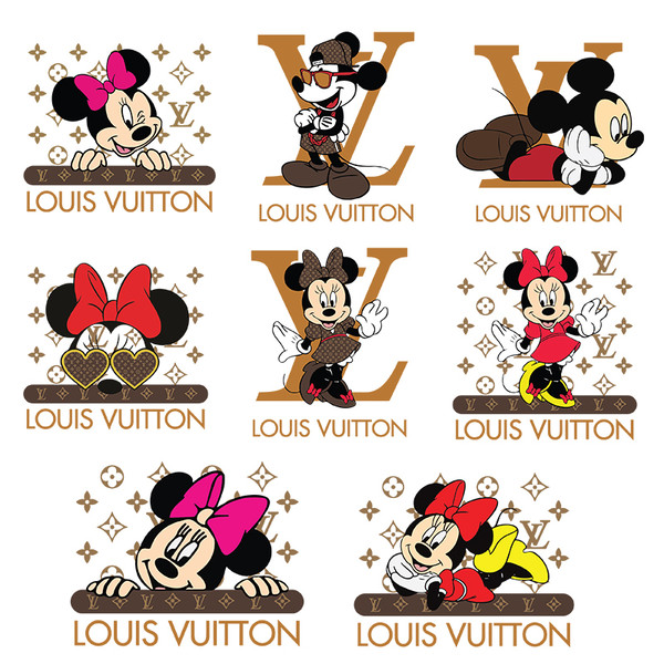 Louis Vuitton mickey Svg, Louis Vuitton Logo Svg, Louis Vuitton Logo Svg,  Fashion Logo Svg, File Cut Digital Download