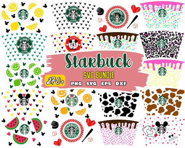 270 Starbucks Wrap Luxury SVG Bundle, Instant Download.jpg