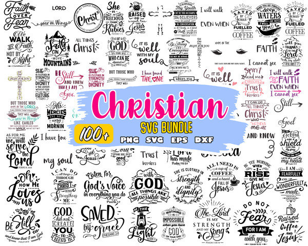 Christian Bundle SVG, Scripture Bundle, Instant Download, Bible Verse Bundle, Cut Files for Cricut.jpg