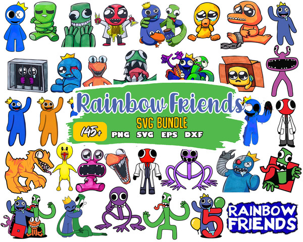 Rainbow Friends PNG Transparent Images Free Download, Vector Files