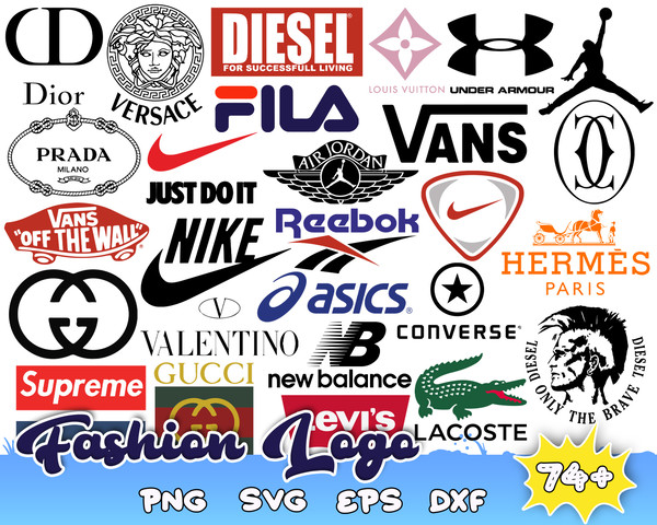 Brand Logo Svg Bundle, Luxury Brand Logo Svg, Fashion Brand - Inspire Uplift