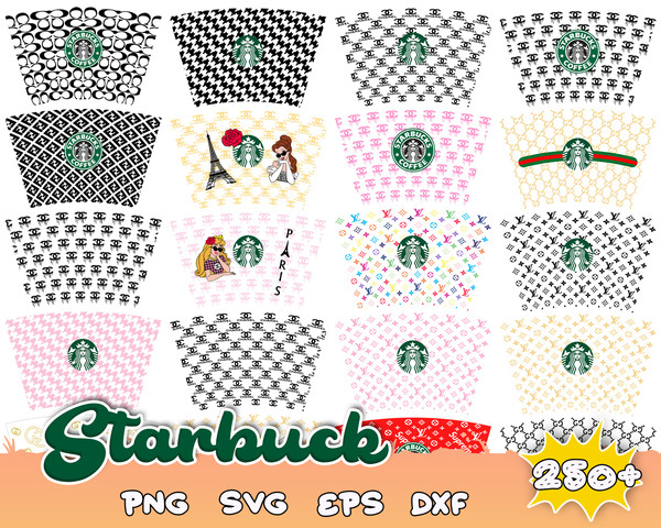 250 Starbucks svg bundle,Starbucks Wrap svg, Starbucks bundle wrap svg, Starbucks Svg files for Cricut & Silhouette.jpg