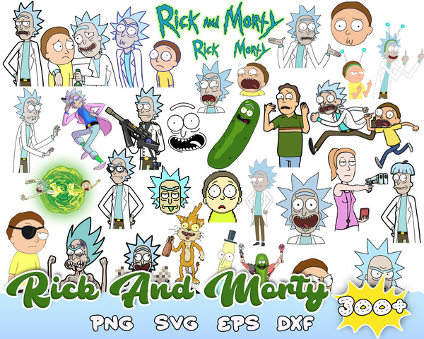 300 Rick and Morty SVG Bundle, Morty svg,png cut file, Rick and Morty vector, Rick and Morty file cricut Active.jpg