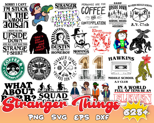 625 Stranger Things Svg, Stranger Things Bundle Svg, Stranger Things Alphabet Svg, PNG, SVG Cut Files For Cricut Silhouette.jpg