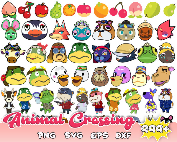 Bundle Animal Crossing SVG Files for Cricut, Adobe Illustrator - Cut Files & More!.jpg